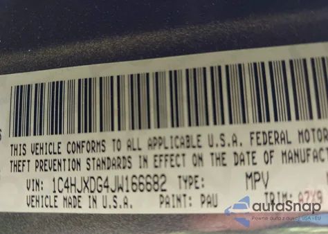 2018 Jeep Wrangler Unlimited Sport S 4X4 from USA, damaged, VIN 1C4HJXDG4JW166682